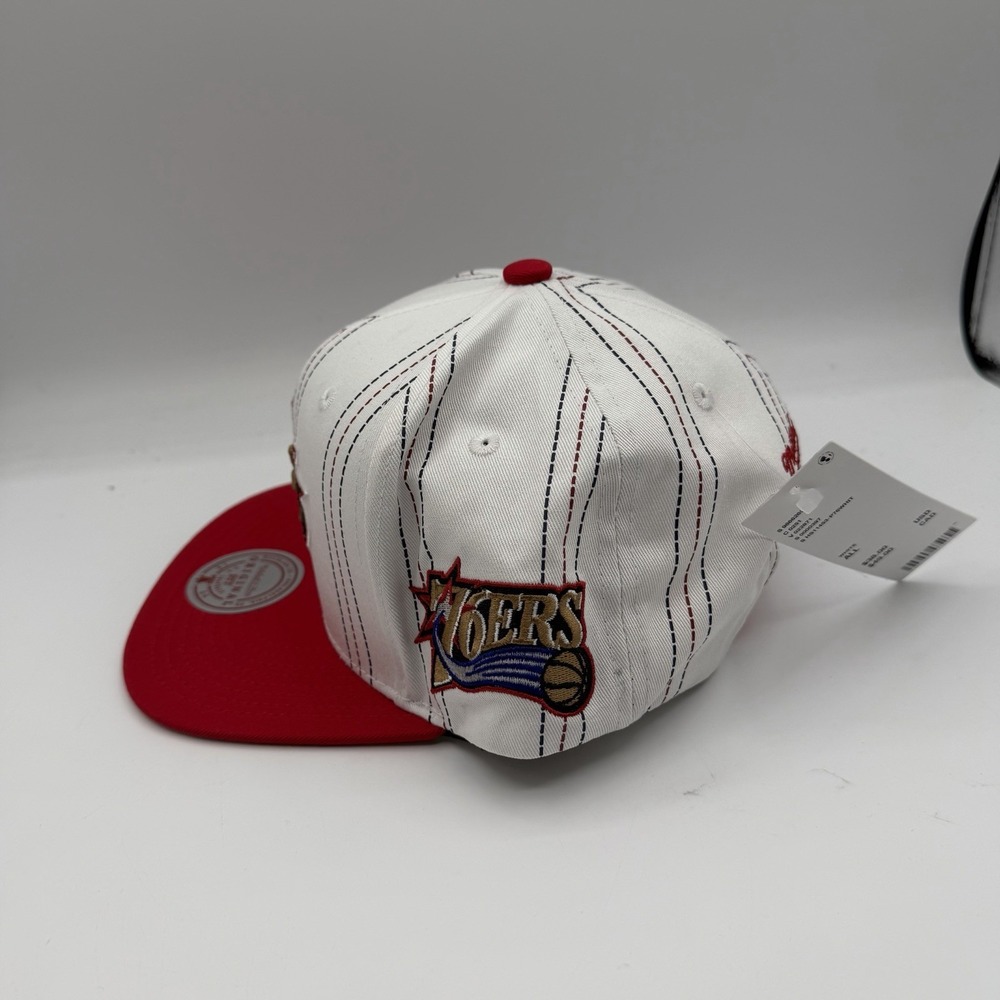 Mitchell & Ness Philadelphia 76ers Triplin Hat Cap Snapback Original Fit Retro - Picture 4 of 10